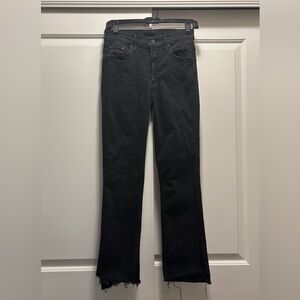 MOTHER The Insider Crop Step Fray Jeans, size 27